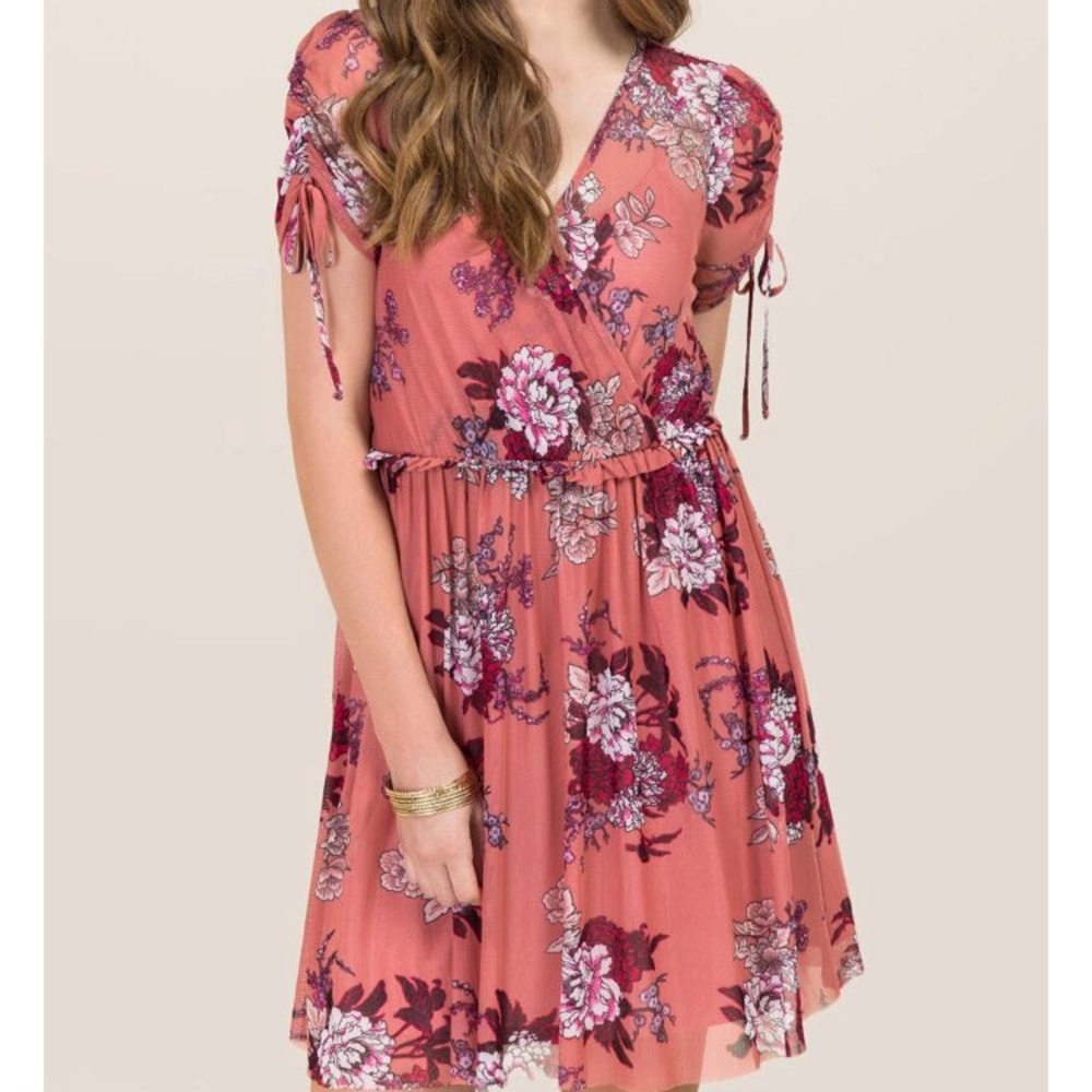 Francesca’s Pink Floral Dress